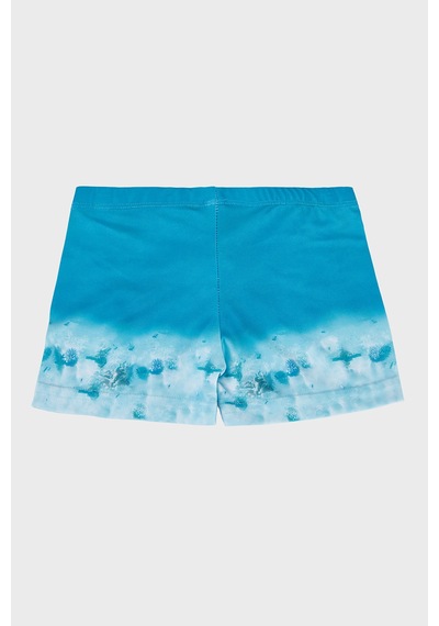Slipstop Caretta Desenli Beli Lastikli Boxer Mayo Short Erkek Çocuk Mayo Short Sr2632000005 Turkuaz
