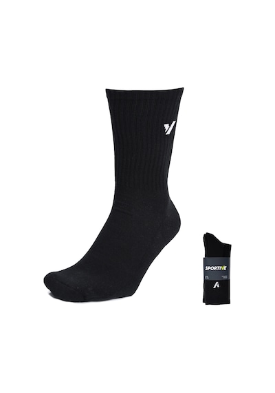 Sportive Spt Unisex Siyah 3'lü Tenis Çorabı 25yuc002-syh