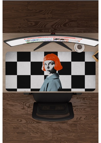 The Queen's Gambit V2 90x40 Xxl Gaming Kauçuk Kaymaz Taban Mouse Pad Fare Altlığı