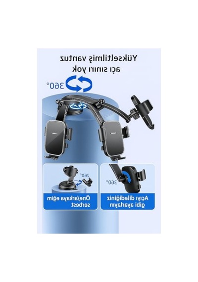 360 Ayarlanabilir Uzun Kollu Araç Telefon Tutucu