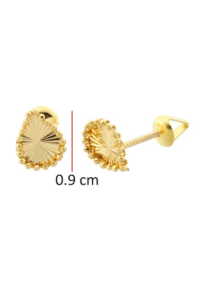 22 Ayar Altın Tasarım Çivi Küpe Sarı Altın 17447132