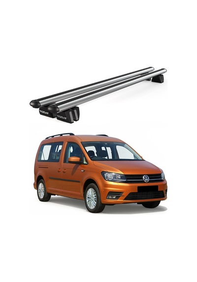 Pençe Volkswagen Caddy Maxi Life 5d 2007-2015 Uyumlu Gri Ara Atkı Port Bagaj Tavan Barı