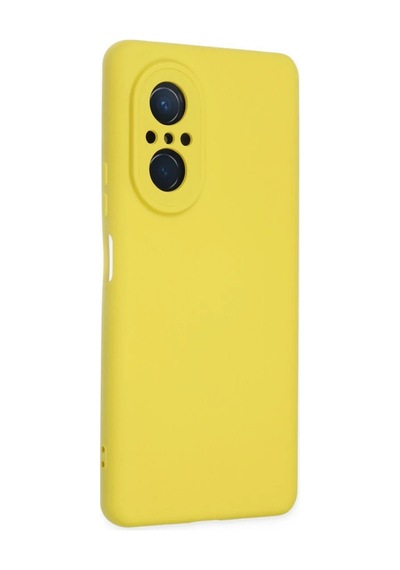 Huawei Nova 9 Se Kılıf Nano İçi Kadife Silikon - Sarı 0.2M-Çok Renkli