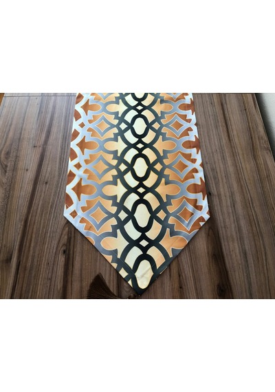 Degrade Ottoman Desenli Runner Çok Renkli