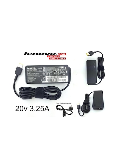 Lenovo Uyumlu Ideapad S500 20247 20248 Adaptör 20V 3.25 Amper Şa