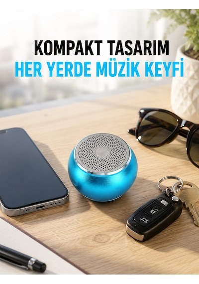 Taşınabilir Bluetooth Hoparlör Eller Serbest Arama Özellikli Yeni Nesil - Lisinya