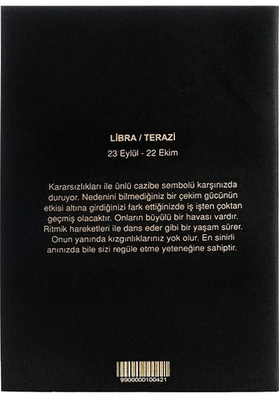 Terazi Burcu Yıldız Haritası Defter