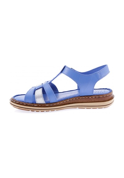 Dgn 017-23y Kadin Sirali Bantli Cirtli Sandalet 017-2132-R8855 Saks