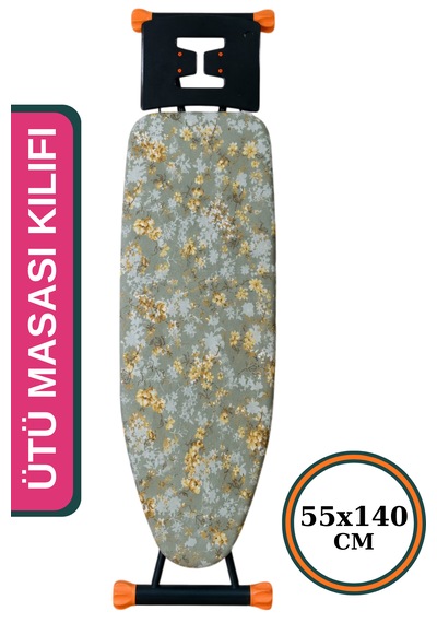Ütü Masası Kılıfı Büyük Boy İpli Stoperli Keçeli Kılıfı Örtüsü Bezi 55x140cm Aden Yeni Açık Yeşil