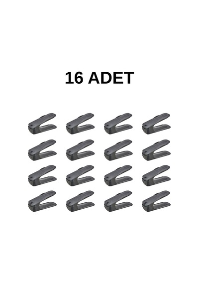 16 Adet Ayarlanabilir Ayakkabı Rampası Düzenleyici Dolap İçi Organizer Mıt1228 Çok Renkli 16 Adet Ayarlanabilir Ayakkabı Rampası Düzenleyici Dolap İçi Organizer Mıt1228 Çok Renkli