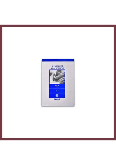 Storeşahin 0209 Sipariş Fişi Otokopili Büyük 2x50 Shn0720 Çok Renkli