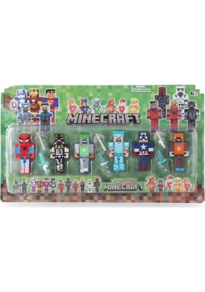 Tıfıl Toys 21 Parça Minecraft Süper Kahramanlı Figür Seti - 1991 Minecraft