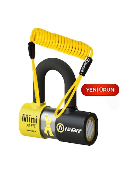 Auvray Mını Extrem Alarmlı Disk Kilidi - Sra Onaylı Kesmeye Dayanıklı U-kilit Auvray Mını Extrem Alarmlı Disk Kilidi - Sra Onaylı Kesmeye Dayanıklı U-kilit