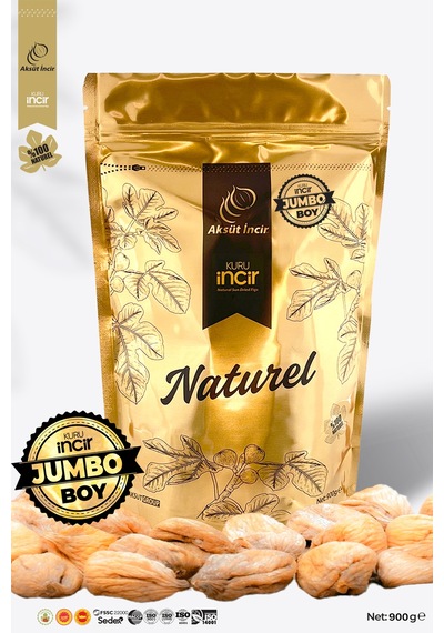 Jumbo Boy 900g Gold Doypack Kuru İncir Aydın İnciri Ab Coğrafi İşaretli 900 G