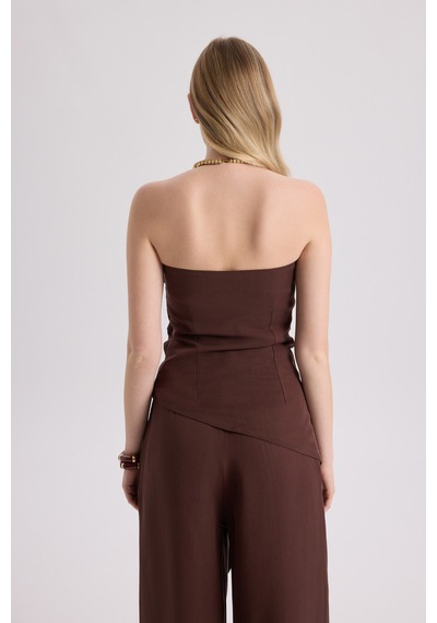 Mai Collection Mai Studios Co. Mila Bordo Bluz Pantolon Takım Bordo