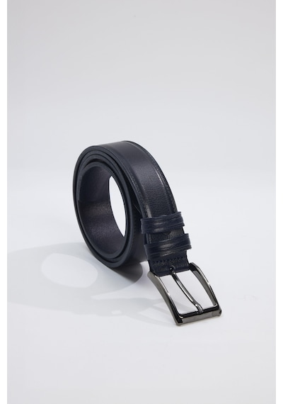 Tudors Erkek %100 Hakiki Deri 3,5 Cm Klasik Lacivert Kemer -31577-lacivert