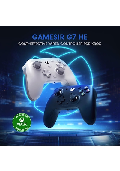 Gamesır G7he Xbox One/seri X/s Kablolu Denetleyici Manyetik Kapak Salonu Joystick Gamepad Beyaz