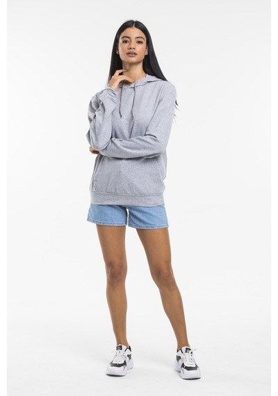 SPR21K55 Kadın Kapş. Kanguru Cepli Sweatshirt