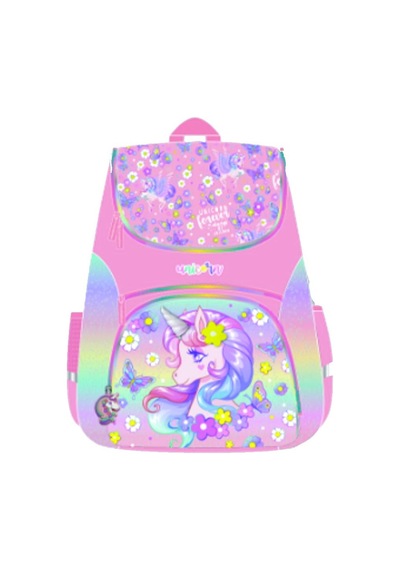 Dream Vest Çiçek Unicorn Büyük Okul Çantası Çok Renkli