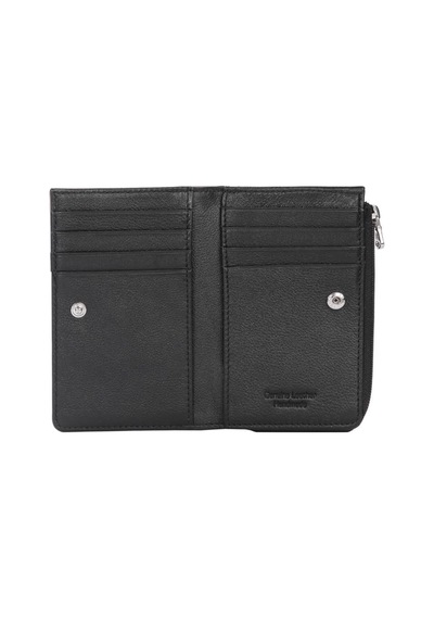 Cengiz Pakel Unisex Hakiki Deri Fermuarlı Kartlık 2512ds Siyah/gri 2512ds-siyah-gri