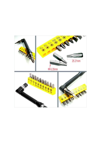 Omeniv Çift Uçlu Tornavida + 10 Uç Set Outdoor Bisiklet Kamp Hobi
