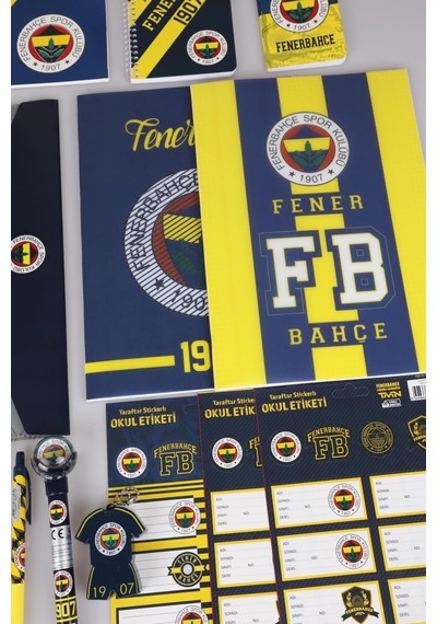 Lisanslı Fenerbahçe 17 Parça Premıum Kırtasiye Seti Altın