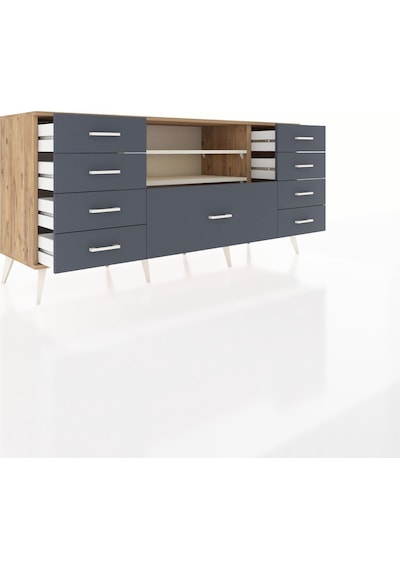 Hyperion Konsol 2 Raflı 9 Çekmeceli 176x44x83 Çam-aytaşı/antrasit Aytaşı/antrasit Hyperion Konsol 2 Raflı 9 Çekmeceli 176x44x83 Çam-aytaşı/antrasit Aytaşı/antrasit