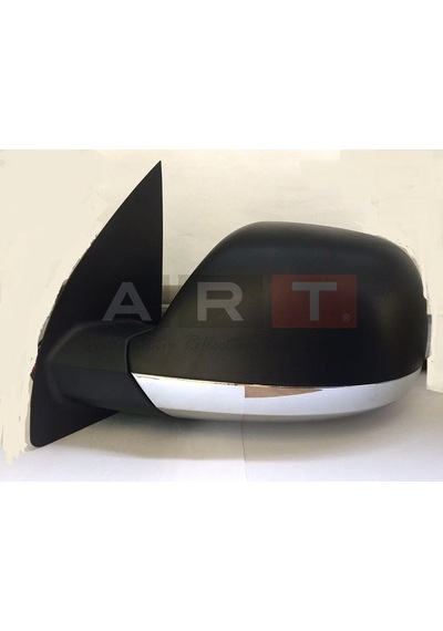Art M006.6354 Dıs Dıkız Aynası Elektrıklı Isıtmalı Sıyah+ Krom Kor Noktalı Sol Amarok 10
