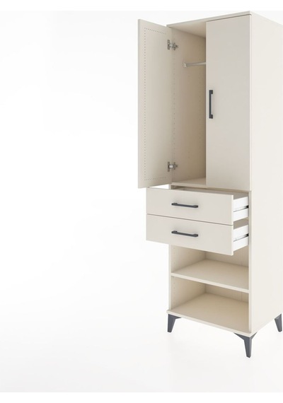 Hyperion Dolap 2 Raflı 2 Çekmeceli Tek Askılı 60x44x195 Aytaş... Aytaşı