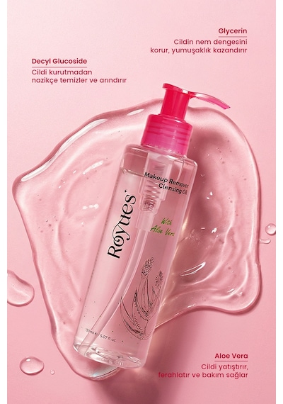 Göz Yakmayan Makyaj Temizleme Yağı 150 Ml Makeup Cleansing Oil Suya Dayanıklı Göz Ve Yüz Makyajı Temizleyici
