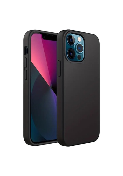 Newface Apple Uyumlu iPhone 12 Pro Kılıf First Silikon - Siyah Siyah