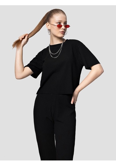 LOFT Regular Fit Kadın Eşofman Altı Lf2032437 Q1.v1 Siyah