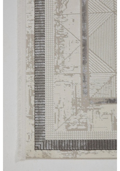 Çam Halı Lavin 4805 Gri Enti Halı Modern Desenli Makine Halısı