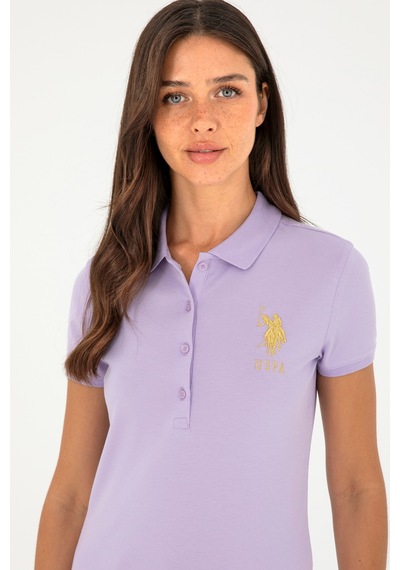 U.S. Polo Assn. Kadın Lila Basic Polo Yaka Tişört 50280071-VR034 U.S. Polo Assn. Kadın Lila Basic Polo Yaka Tişört 50280071-VR034