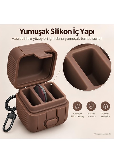 Djı Osmo Pocket 4p İle Uyumlu 3'lü Filtre Saklama Kutusu 4p