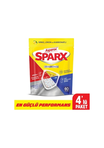 Sparx Diamond Bulaşık Makinesi Kapsülü 60 X 4 240 Adet