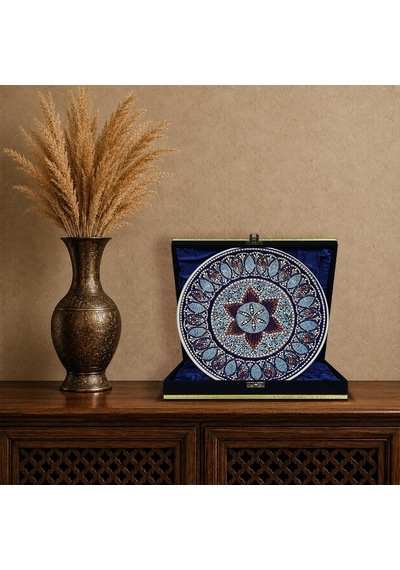 E38 El İşçiliği Çini Tabak 25 Cm - 6670