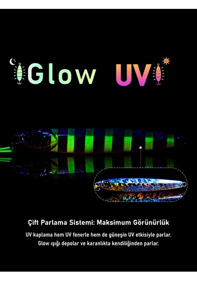 Jig, Zoka, Suni Yem, Uv Metal Jig, 80gr 11cm Jıgto Tide 80