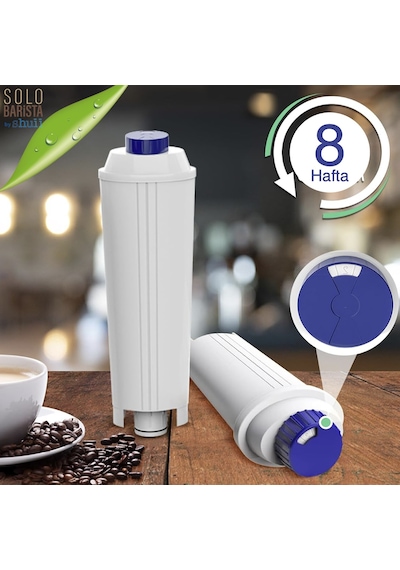 Pure Kafe Ds012 - Delonghi Dlsc002 İçin 2 Adet Kahve Makinesi Su Filtresi