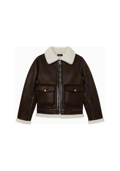 A.p.c Tommy Kestane Rengi Lüks Suni Koyun Postu Ceket Kahverengi