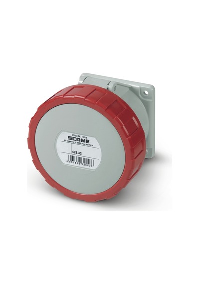 Scame IP67 Mak. Prizi (Düz) 4 x 32 A (3P+E) Trifaze