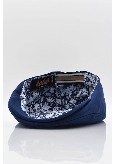 Külah Erkek Düz Pamuklu Lacivert Flat Cap Kasket - Standart Lacivert