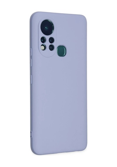 İnfinix Hot 11s Kılıf Nano İçi Kadife Silikon - Lila 0.2M-Çok Renkli