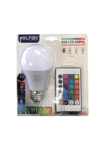 Voltek 9w Kumandalı Beyaz+rgb Led Ampul 1 Adet Diğer
