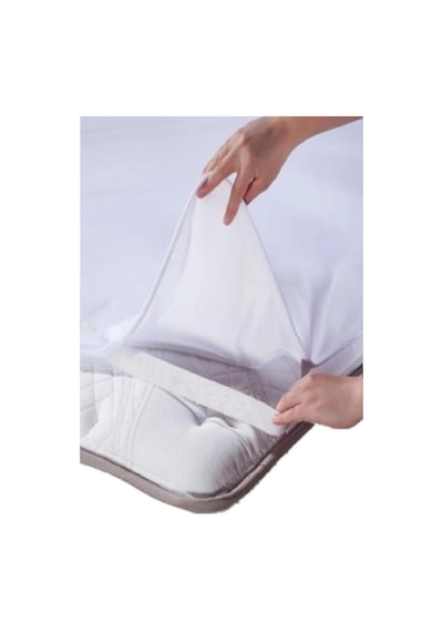 Evony Sıvı Geçirmez Yatak Koruyucu Alez 60x120 Cm Micro Kumaş Alez Beyaz