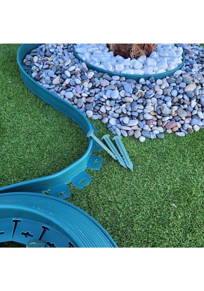 Garden Moda Çim Ayırıcı 15 M Yeşil Çim Sınırlayıcı Taş Toprak Ayıracı Çim Ayracı Çim Ayırıcı Bariyeri