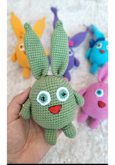 Amigurumi Sunny Bunny Yeşil Tavşan Oyuncak Dukakidstoys