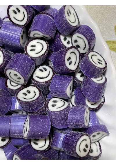 Mor Gülenyüz Desenli Böğürtlen Aromalı 1000 Gr