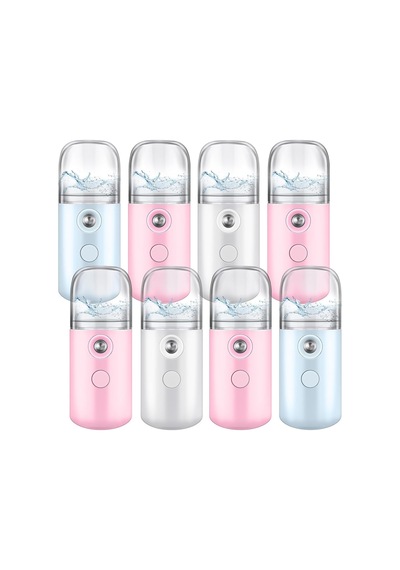 8 Adet Nano Püskürtücü Nano Yüz Buharı Taşınabilir Mini Yüz Sis Kullanışlı Püskürtücü Atomizasyon Usb Ş