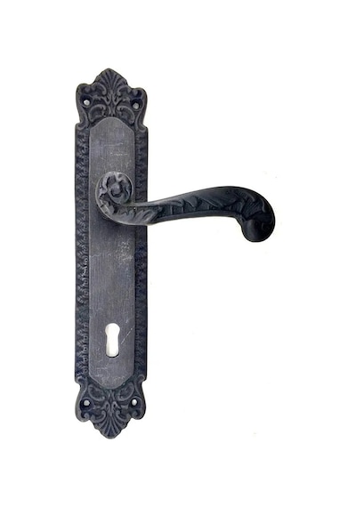 Cntma Antika Tarz Dekoratif Pirinç Sultan Oda Kapı Kolu - 270x54mm, Oksit